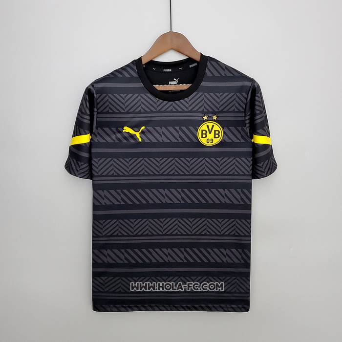 Camiseta Pre Partido del Borussia Dortmund 2022 Negro